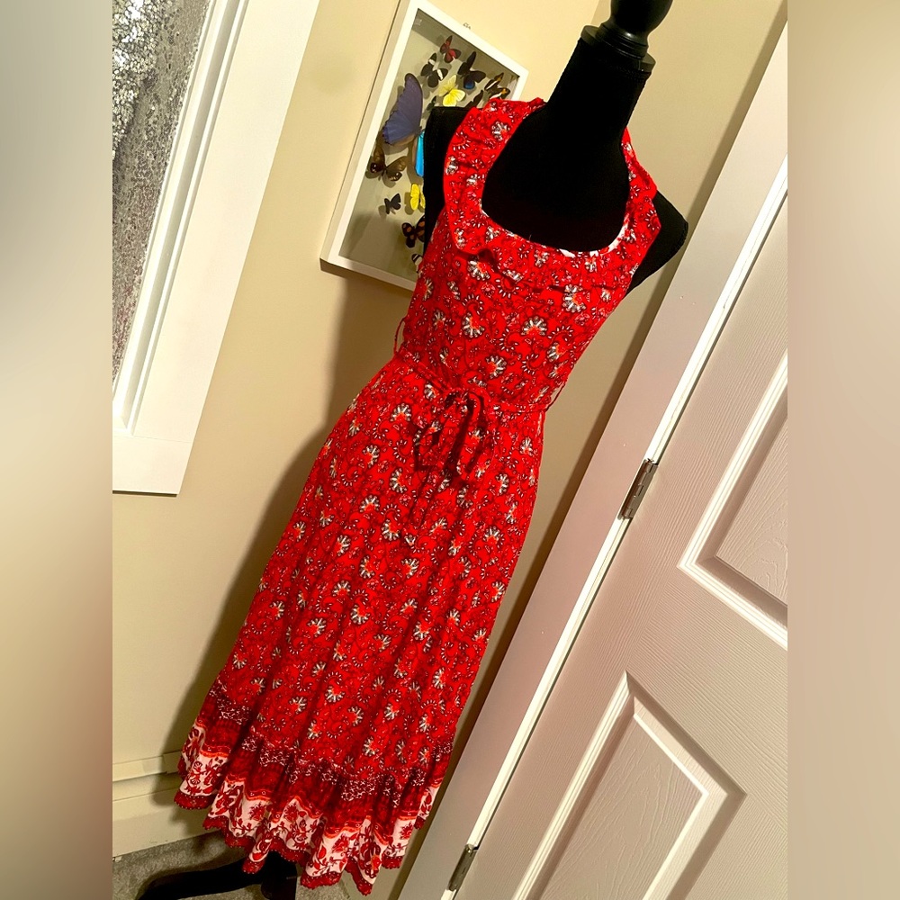 Red Floral Dress